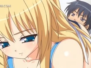 Sweet hentai blonde mistress eating manhood in excellent sixtynine