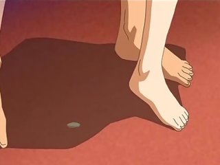 Bystiga animen gata flicka ridning en fett penisen