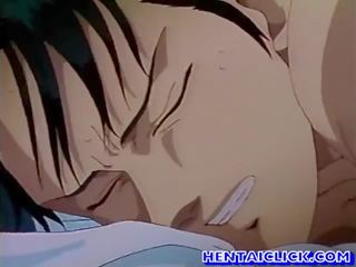 Hentai bloke gets his tight ass fucked in bed