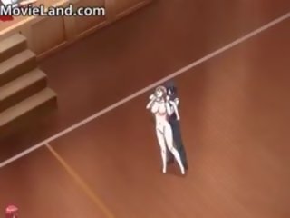 Groovy nemravné prsnaté hentai anime naivka mať