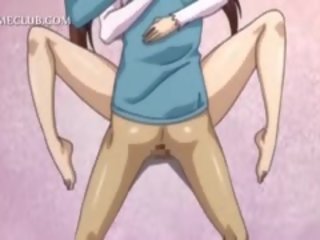 Dospívající plachý anime přítelkyně dostane velký člen hluboký v ji chňapnout