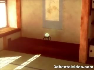 Fyr spiller kuler og pecker i gudinne s hull på hentai x karakter video