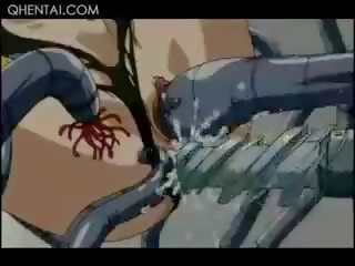 Hentai barmfager x karakter klipp vid prisoner wrapped og knullet av stor tentacles
