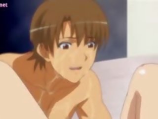 I shijshëm anime cutie merr gjinj rubbed