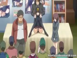 Anime girl Gang Bang In Public