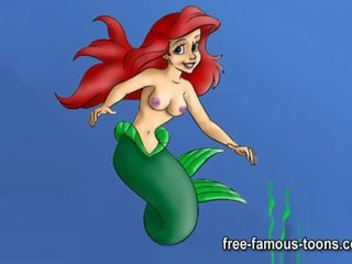 Mermaid ariel kietas orgijos