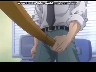 Groß schläger im anime schule mädchen arsch
