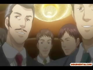 Gjigand gjinj anime japoneze mjeljeje në the gotë