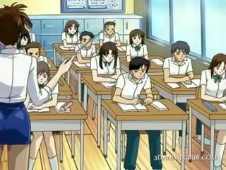 Anime školní učitel v krátký sukně film kočička
